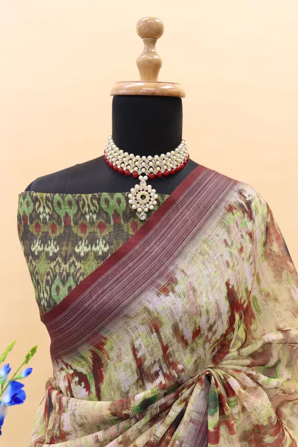 LINEN_FABRIC_DIGITAL_PRINT_SAREE